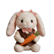 Bunny Plush in Vest Holding Carrot(24 Inches)